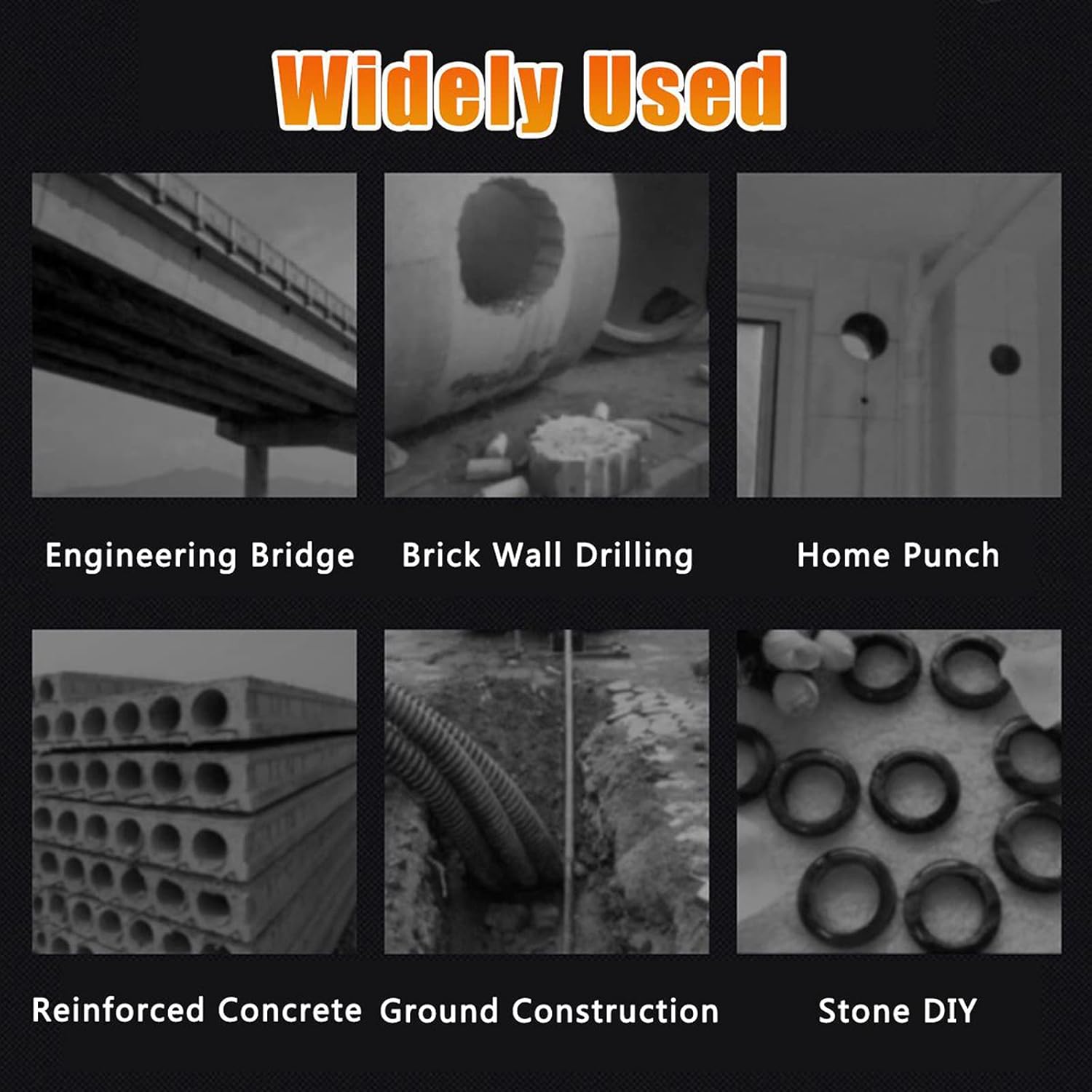 63Mm Electric Diamond Core Drill,220V 2000W Dry Wet Handheld Concrete Core Drilling Machine with Drill Bit Water Pump