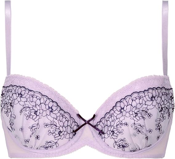 Amazon アモスタイル Amostyle デイリーamostyle 3 4カップブラ ブラ ショーツセット7 M021 パープル D65mサイズ セット 通販