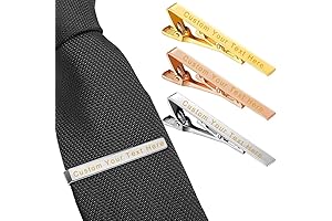 Personalized Expert Tie Clips: Legacy Steel Crafted, Timeless Engraved Tie Pin for Men