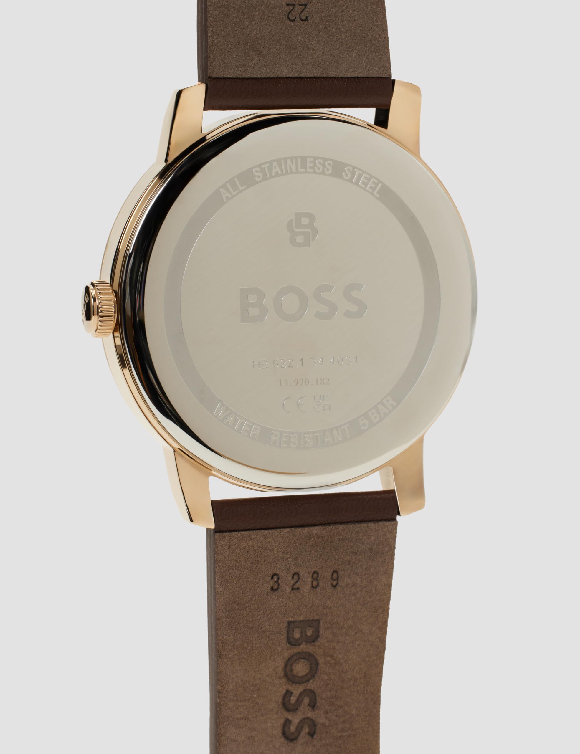 BOSS Multi Zifferblatt Quarz Uhr für Herren Kollektion Contender mit Schwarzem oder Braunem Lederarmband