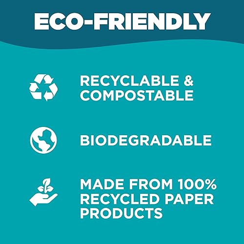 Disposable Litter Box: 5-Pack/Large - Disposable Litter Box for Cats, Rabbits, Guinea Pigs, or Travel - Extra Thick, Very Sturdy, Odor & Leak Resistant & Biodegradable (Large)(Jumbo)