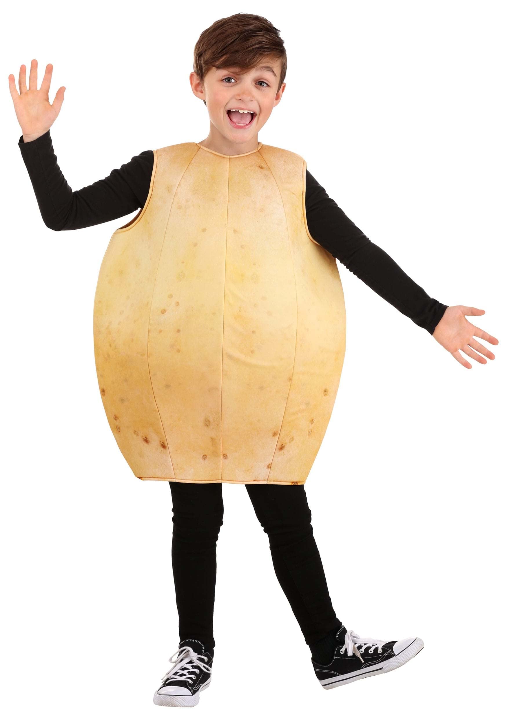 Fun Costumes Potato Costume for Kids - Foam-Backed Tunic with Hook and Loop Fastener