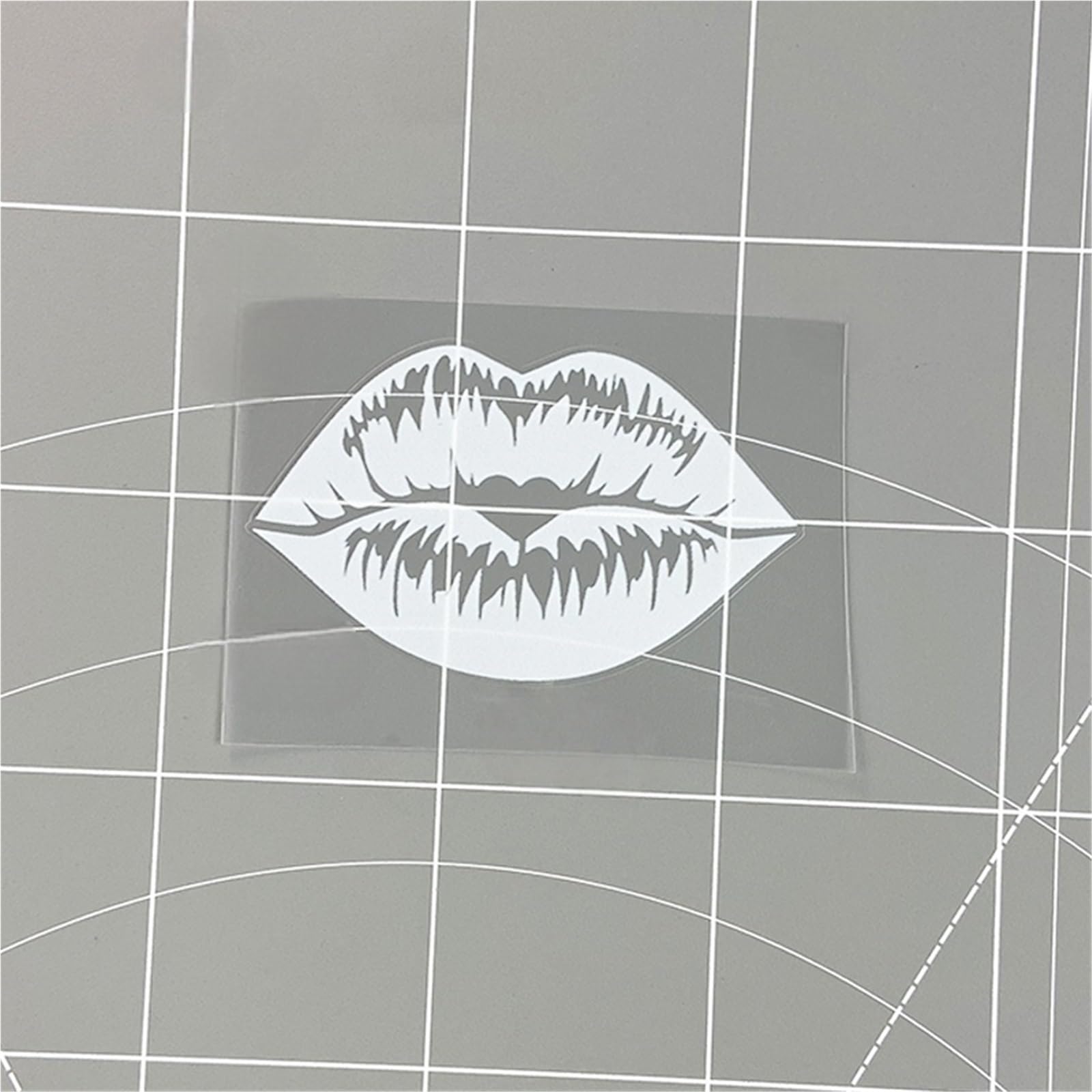 HAfgDJ 1pc Sexy Lip Vibe Decal, Waterproof for Motorcycle Bumper Helmet Skateboard Universal Sticker