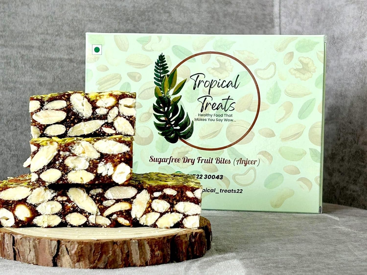TROPICAL TREATS Sugarfree DryFruit Barfi | Anjeer Dry fruit Barfi | Khajur Dry fruit Barfi | Dates Barfi | DryFruit Punch | Dry Fruit Mithai - Anjeer, Khajur, and a Delicious Treat (500g x 2) (B0CL12B2RN) Amazon Price History, Amazon Price Tracker