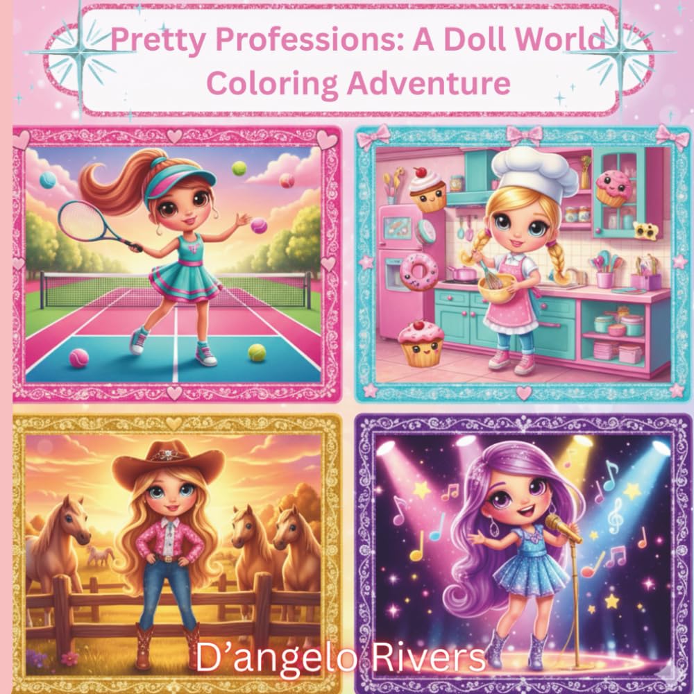 Pretty Professions:: A Doll World Coloring Adventure