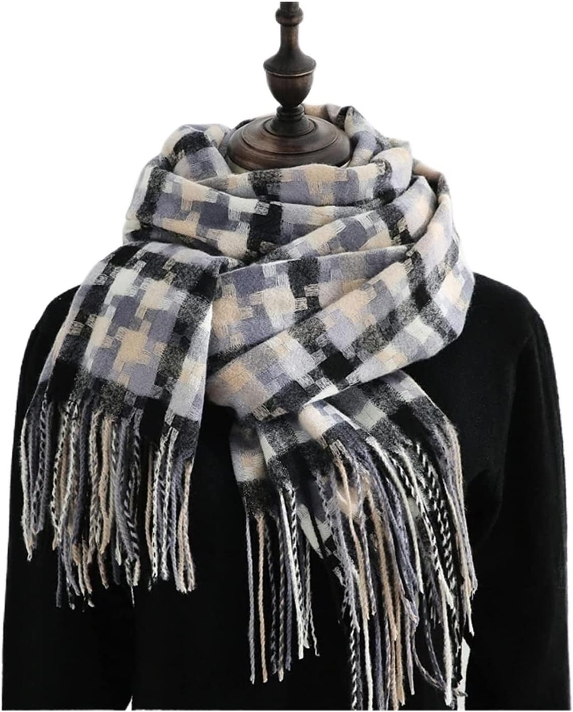 Scarf Shawl Scarves Wraps Winter Scarfs For Women,Fashion Winter Faux Scarf Warm Heated Thick Scarf Men