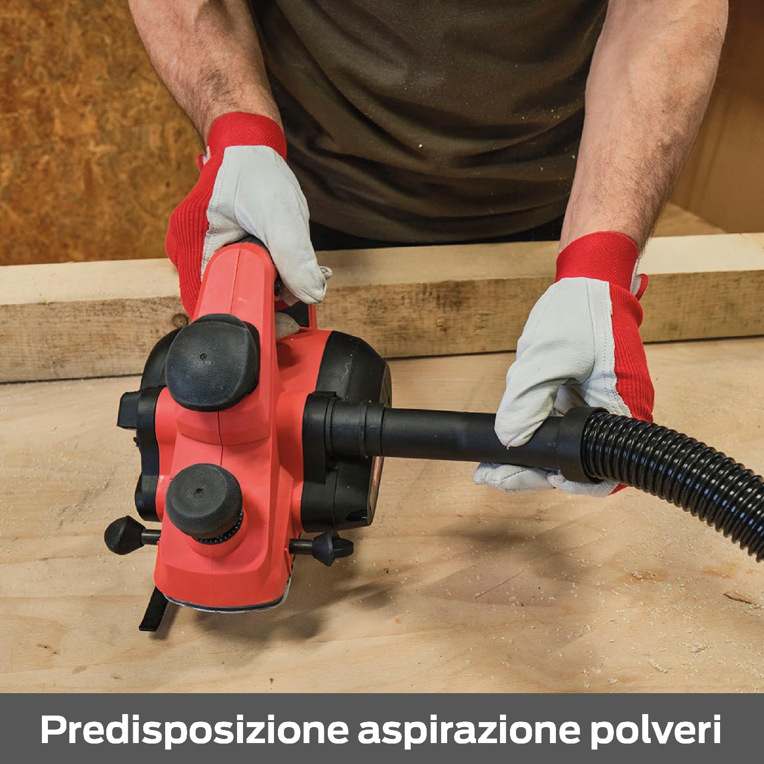 Valex Pialla Elettrica PE2000, 850W, pialletto per legno, 16500 giri/min, 2 lame reversibili, cinghia di trasmissione di ricambio e sacchetto aspirapolveri inclusi