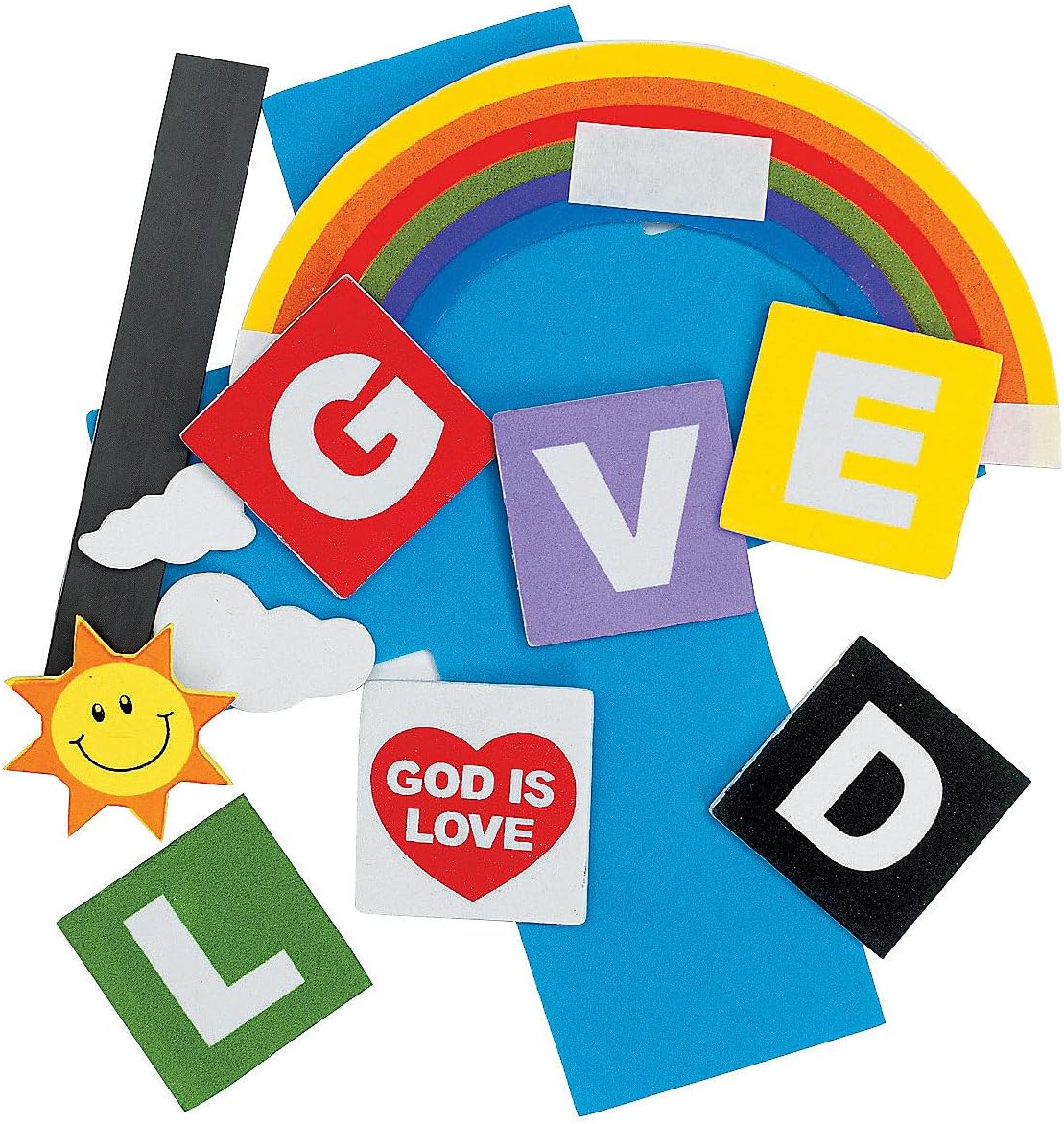 Fun Express God is Love Cross Magnet Craft Kit - Crafts for Kids and Fun Home Activities - VBS 2026 Vacation Bible School Supplies/Decor