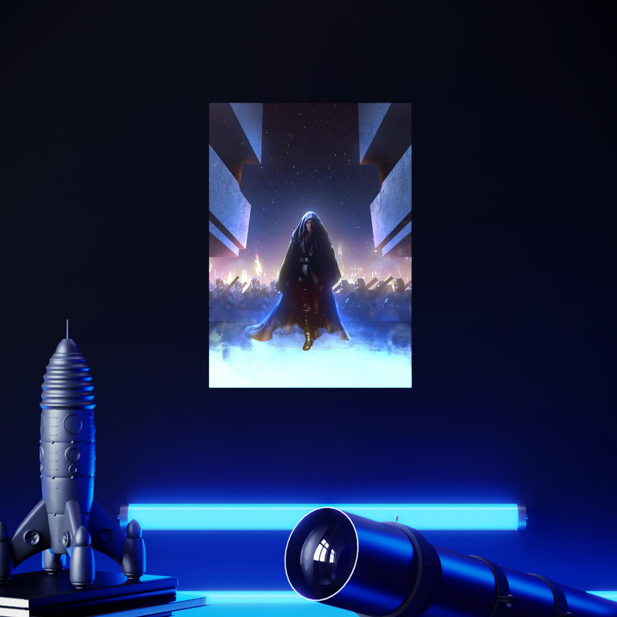 Displate Star Wars Metal Poster Star Wars Poster Star Wars Regalo Star Wars Deco - Star Wars - Star Wars - The Dark Side - Star Wars - Star Wars - Epic Battles - Anakin's Order Poster 32 x 45 cm
