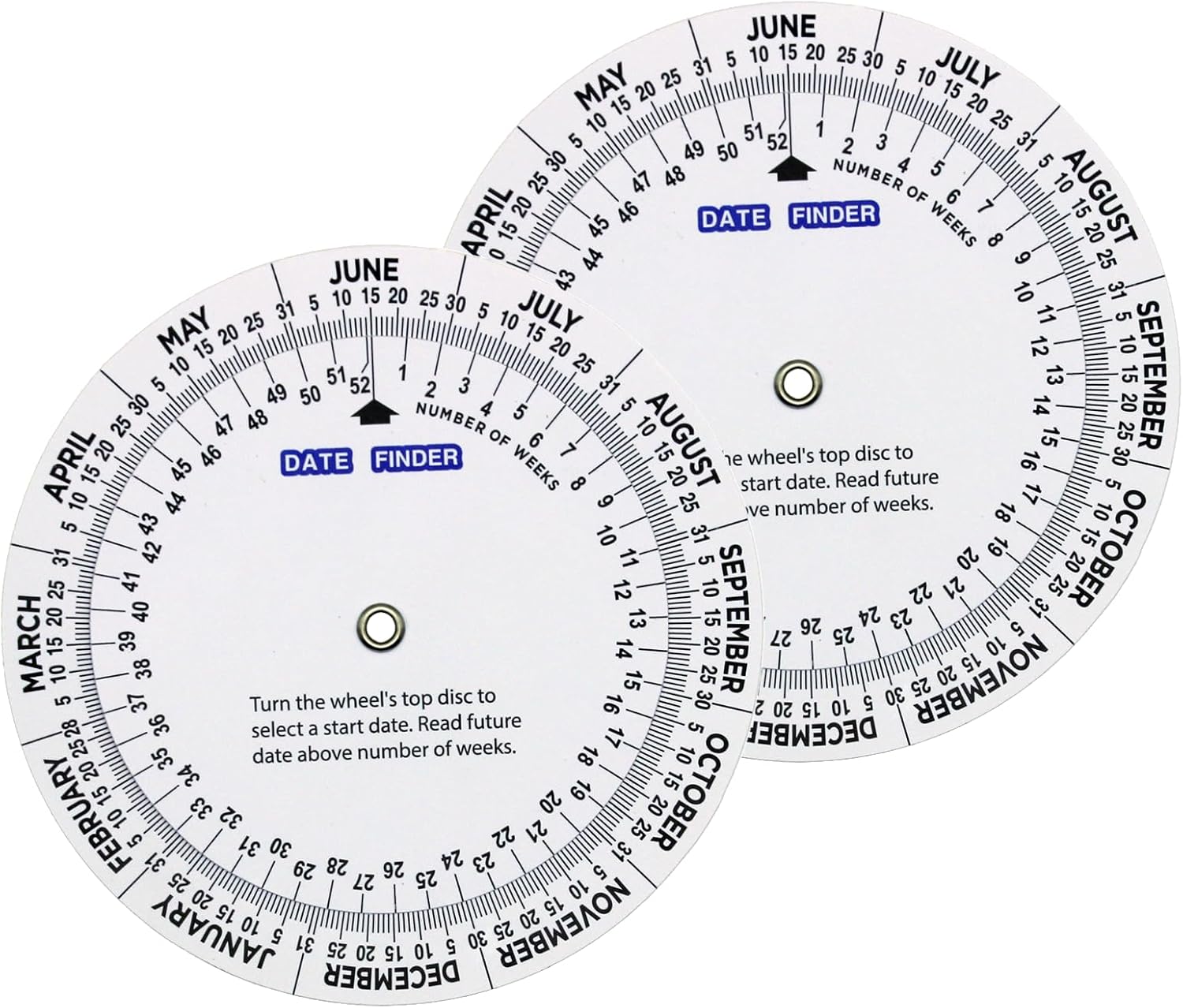 Amazon.com: 2 PCS Pregnancy Wheel, Due Date Calculator for Pregnant ...