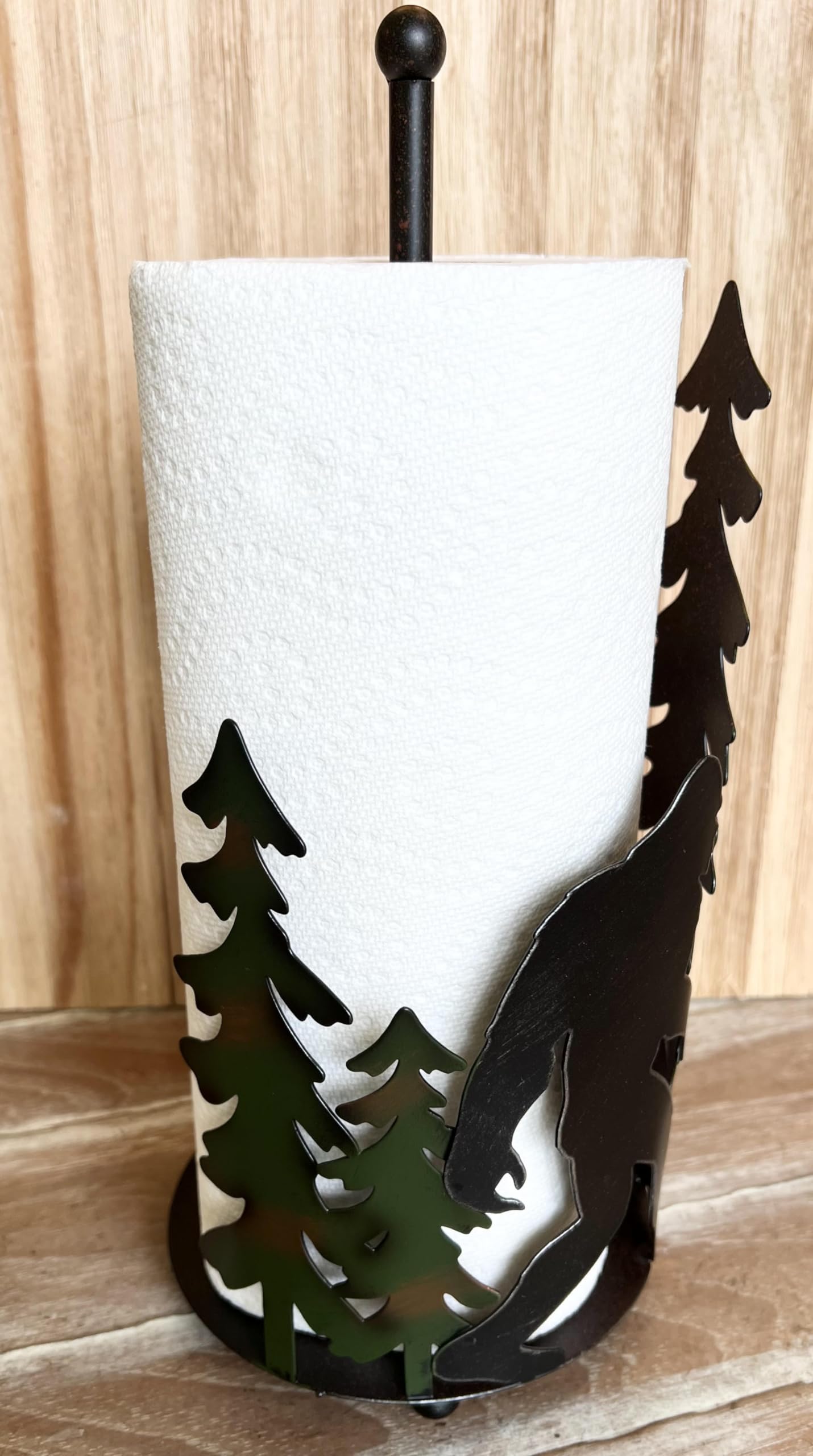 Bigfoot Toilet Paper Holder With Phone Shelf - Wall Mounted Bathroom Decor