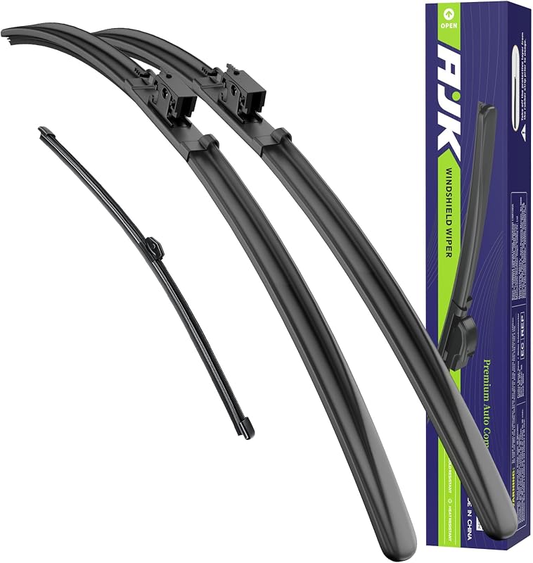 Palhetas do limpador de para-brisa AJK para Mercedes-Benz GLA-Class H247 GLA 250 AMG GLA 35 45 2021–2026 – Kit com 3 peças