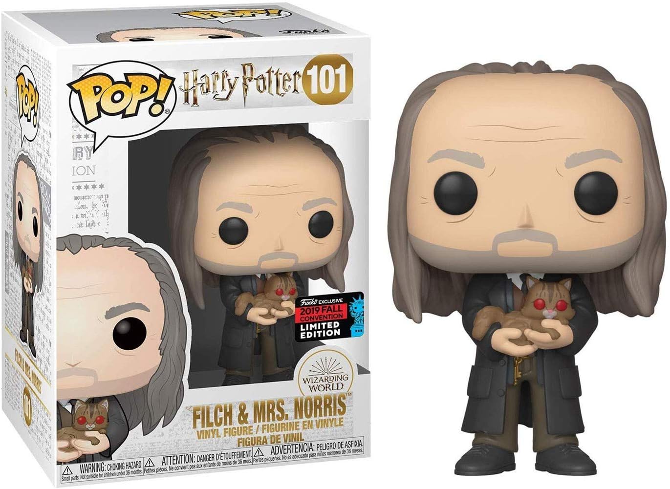 POP! Funko Movies: Harry Potter - FILCH & MRS. Norris - NYCC 2019 Fall Convention Exclusive