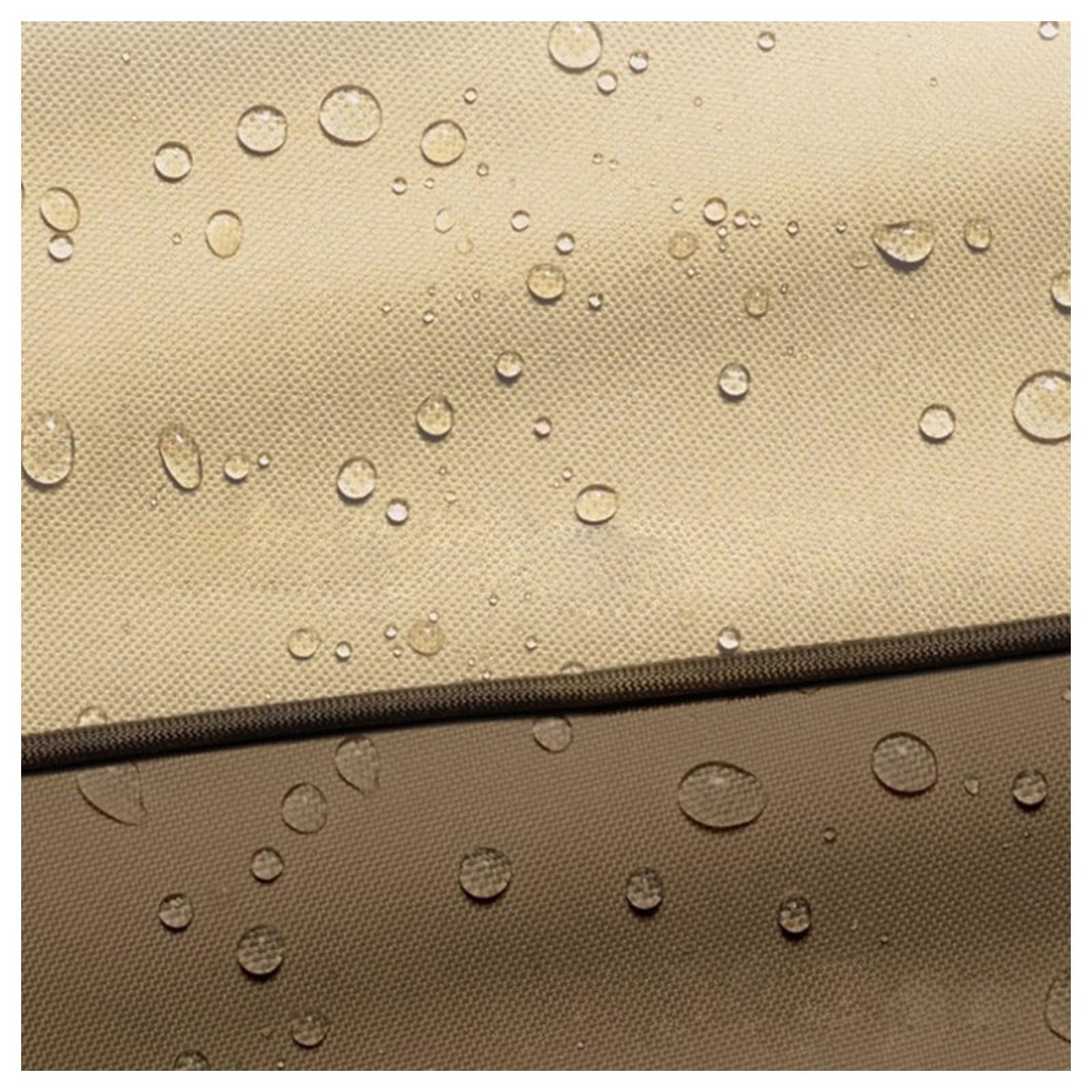 Abdeckung Für Sonnenschirm Winterfest, Wasserdichte Schutzhülle Für Ampelschirm Mit Reißverschluss Und Stab, Wetterfeste Schirmhülle Für Outdoor Garten (Beige Kaffee,600D:200*55/60cm)