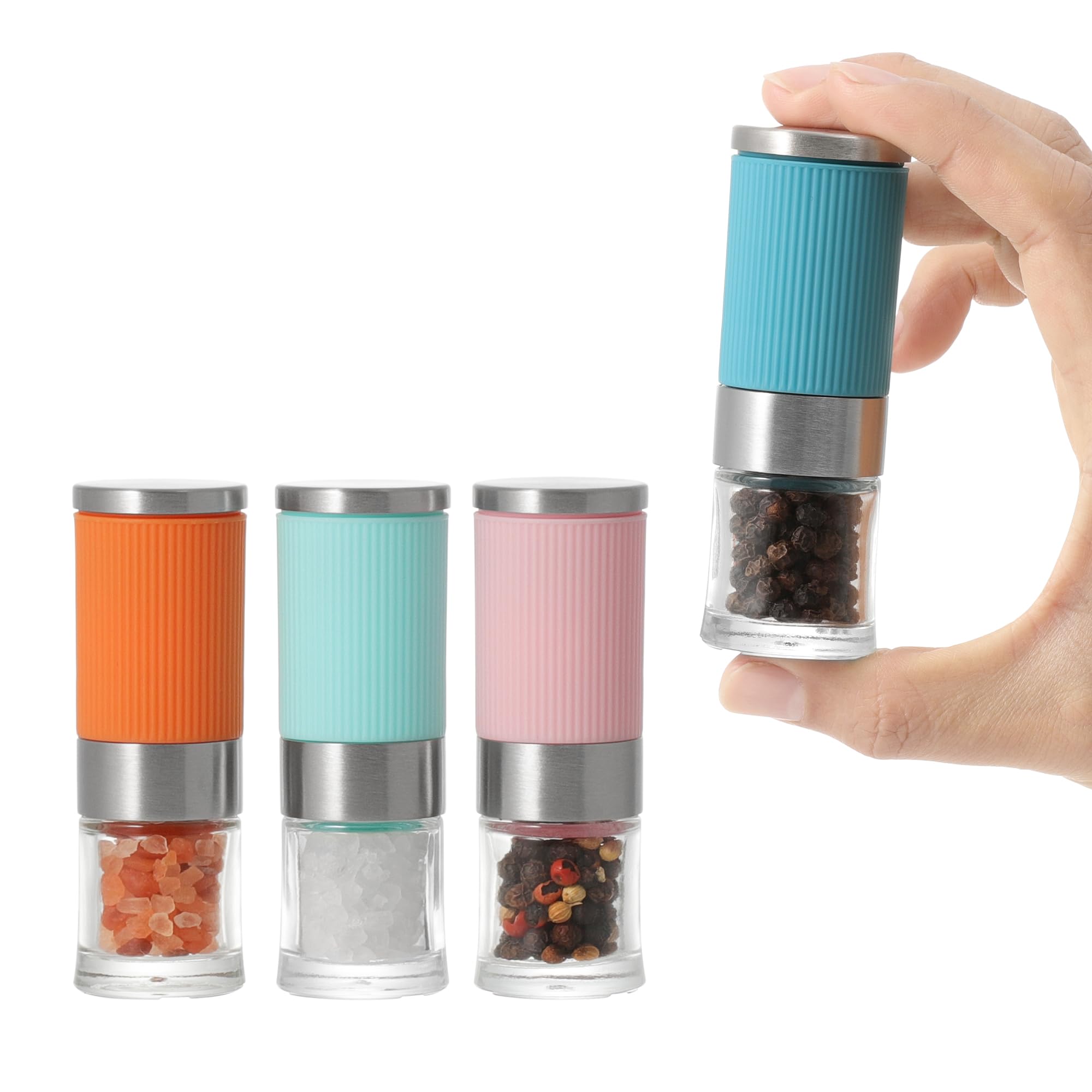 Photo 1 of VEVOK CHEF 4-Pc Mini Salt and Pepper Grinder Set