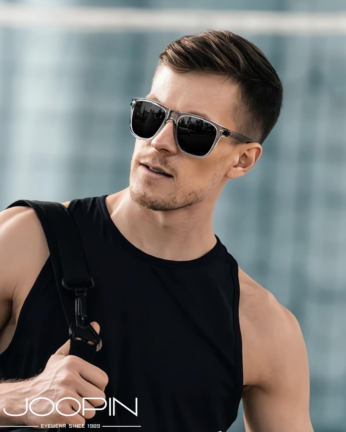 Joopin Square Z87 Sunglasses Impact Resistant UV400 Protection | Work Sun Glasses, Safety, Shades for Men Women, Classic, Worker, Farmer, Gardening, Daily Wear
