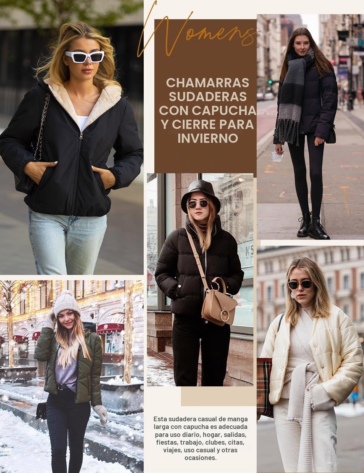 CMTOP Sudaderas Mujer con Capucha Chaqueta Invierno Forro Polar Cálido Abrigo con Cremallera Corto Hoodie Cazadora Suave Casual Básica Chaqueta Invierno Sudadera Borreguito