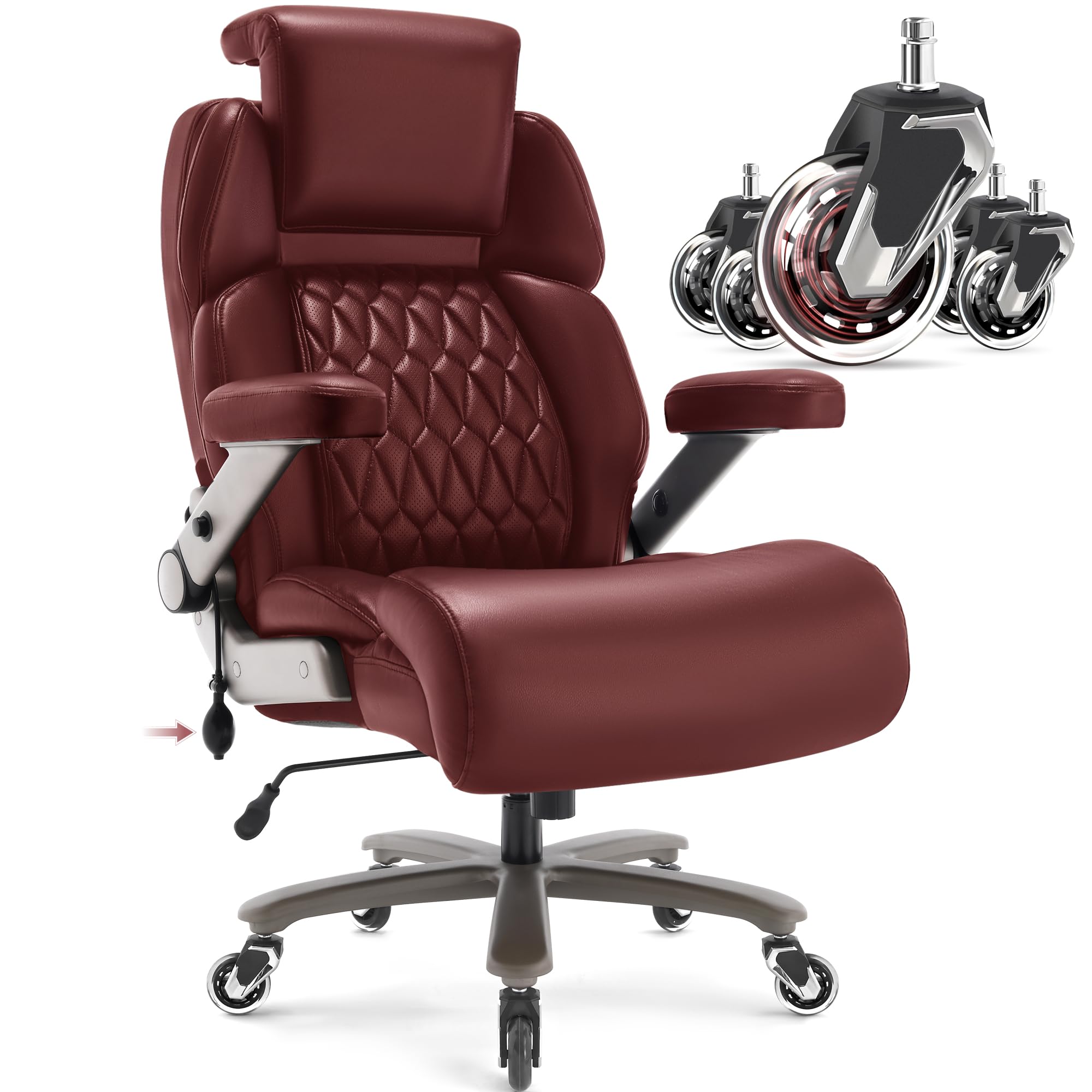 Petheivun 700lbs Big and Tall Office Chair