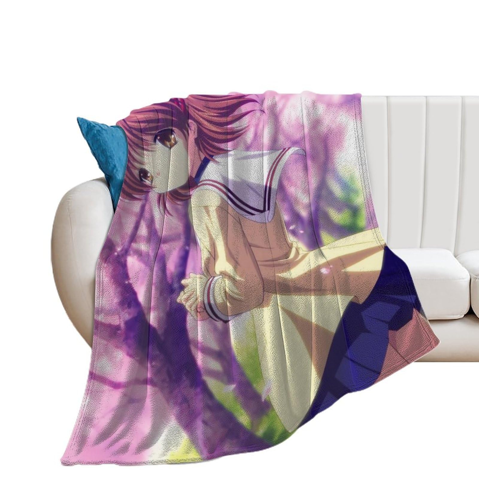 Couverture polaire fleur pour vos soirées cocooning et moments de détente