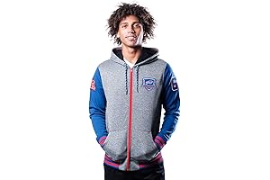 Ultra Game NFL Men's Super Soft Supreme Full Zip Varsity Hoodie Sweatshirt...
