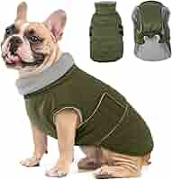 Hjumarayan Hundemantel Für Französische Bulldogge & Mops - Wattierte Winterjacke Mit Geschirröffnung