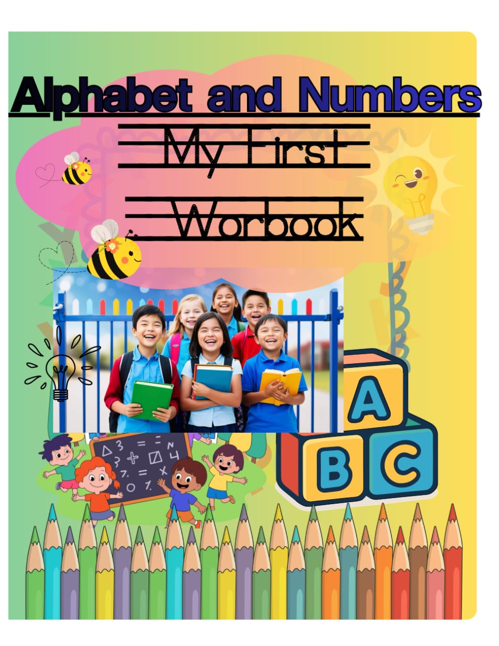 Alphabet and Numbers My First Worbook: Tracing Letters and Numbers for Kids Ages 5–6 | Alphabet A–Z & Number Practice
