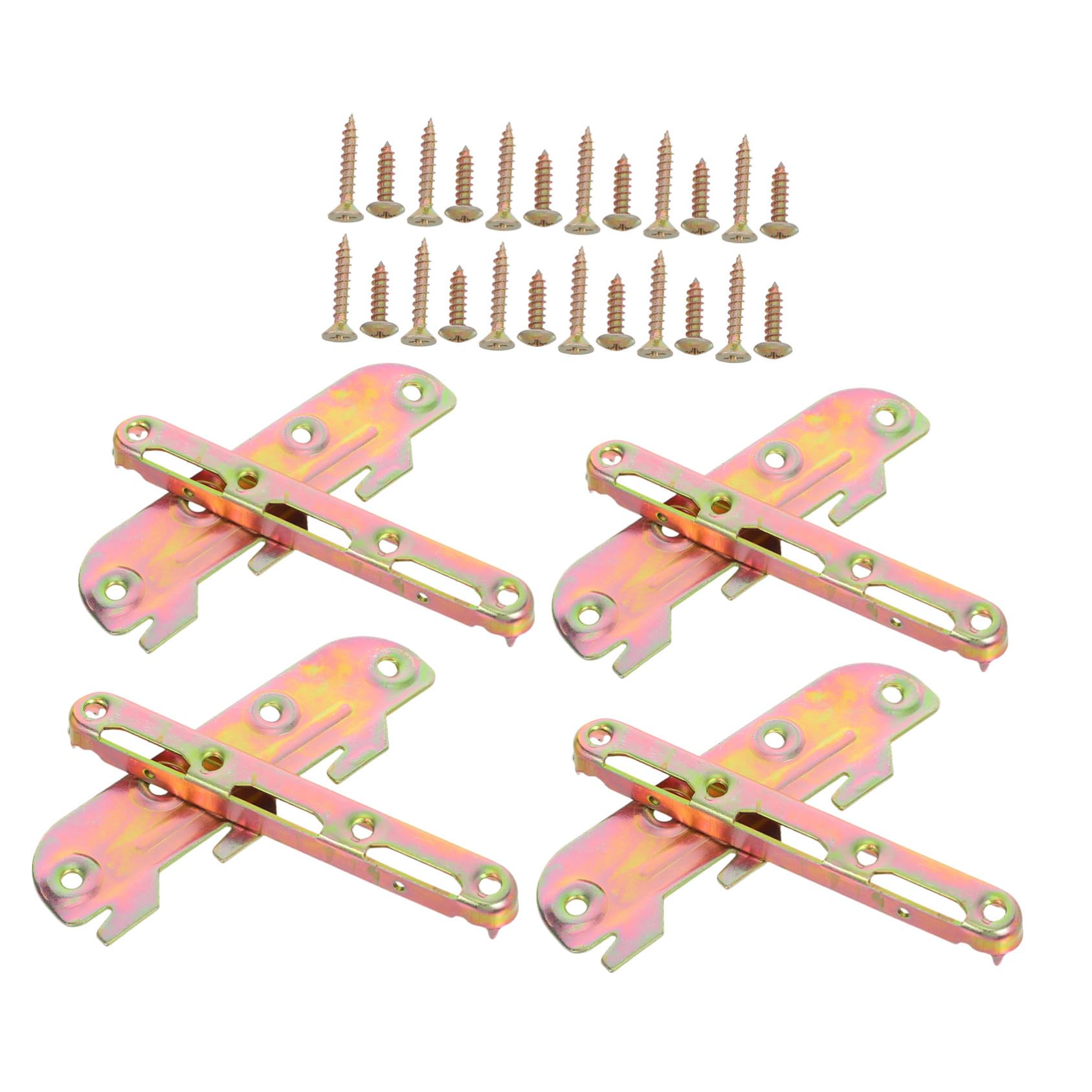 Supports de fixation pour longerons de lit bois adaptateurs robustes en acier renforcé
