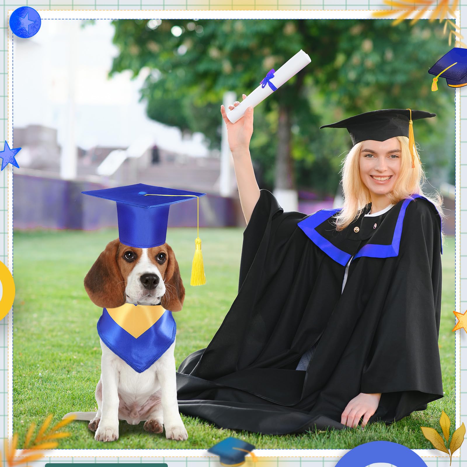Graduation Bandana Dog Graduation Cap Graduation Hat For Dog