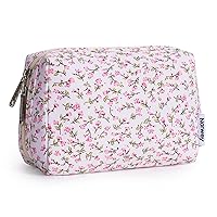 Vista 28 de Narwey Pequeña bolsa de maquillaje para bolso, mini bolsa de cosméticos, bolsa de maquillaje de viaje con cremallera, bonitas bolsas de maquillaje