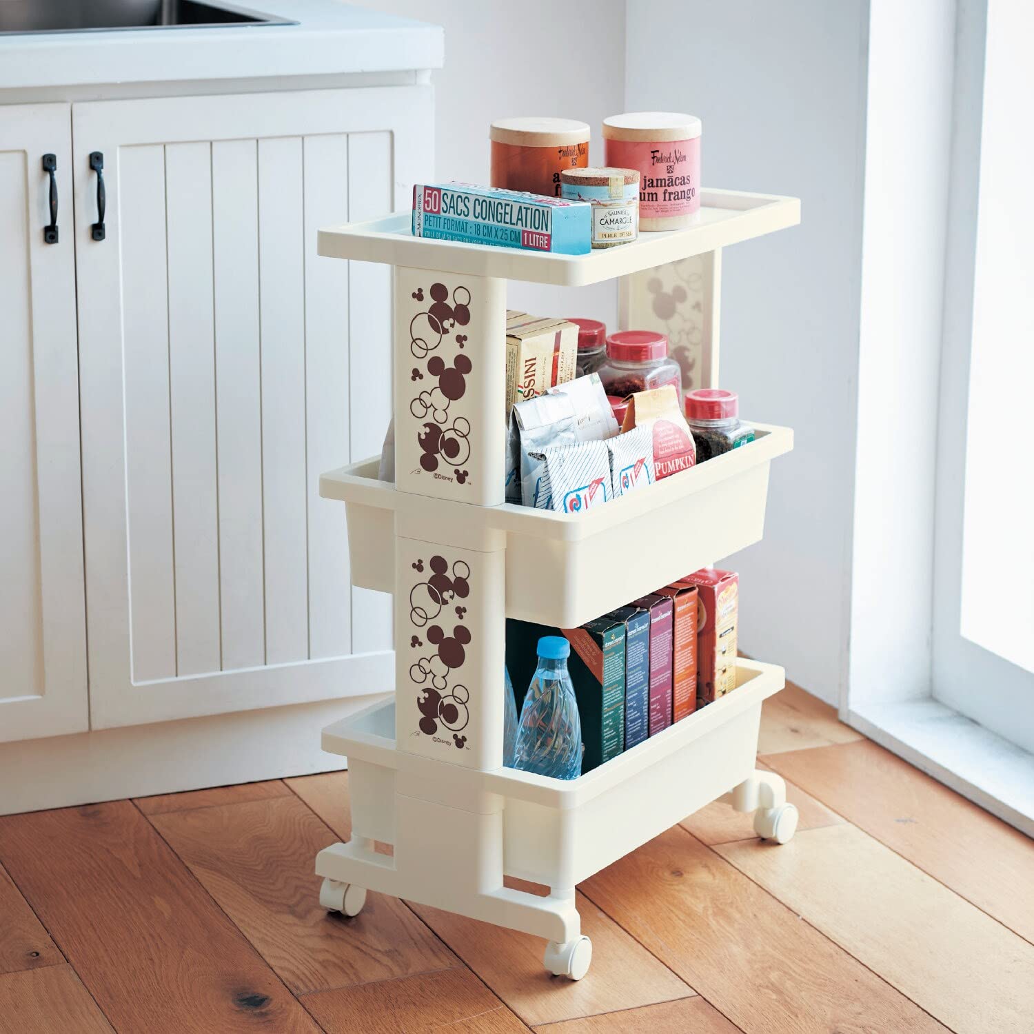 Disney マガジンラック付きサイドテーブル ベルメゾン ディズニー