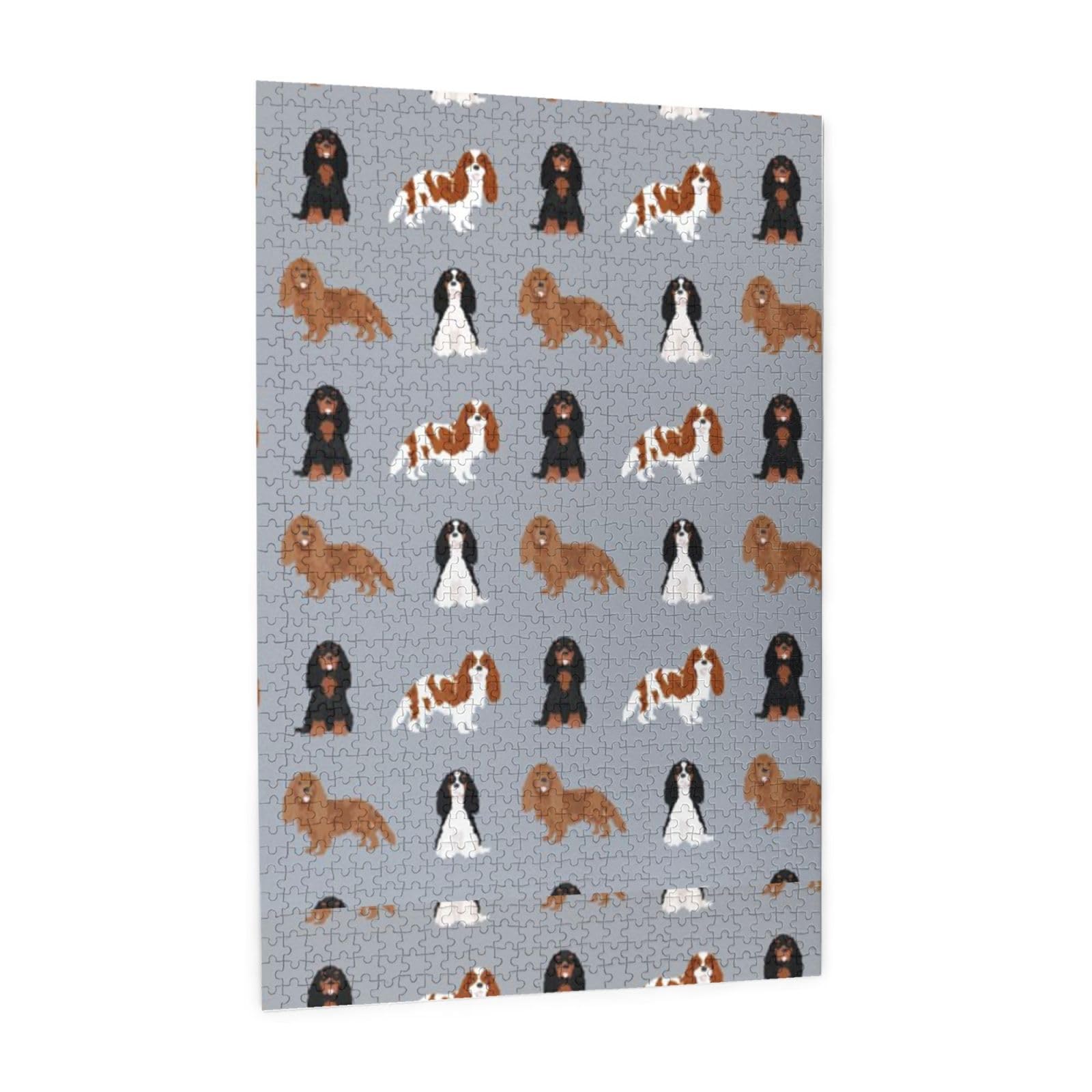 Cavalier King Charles Spaniel, gioco di puzzle per adulti da 1000 pezzi, puzzle impegnativi, puzzle a incastro