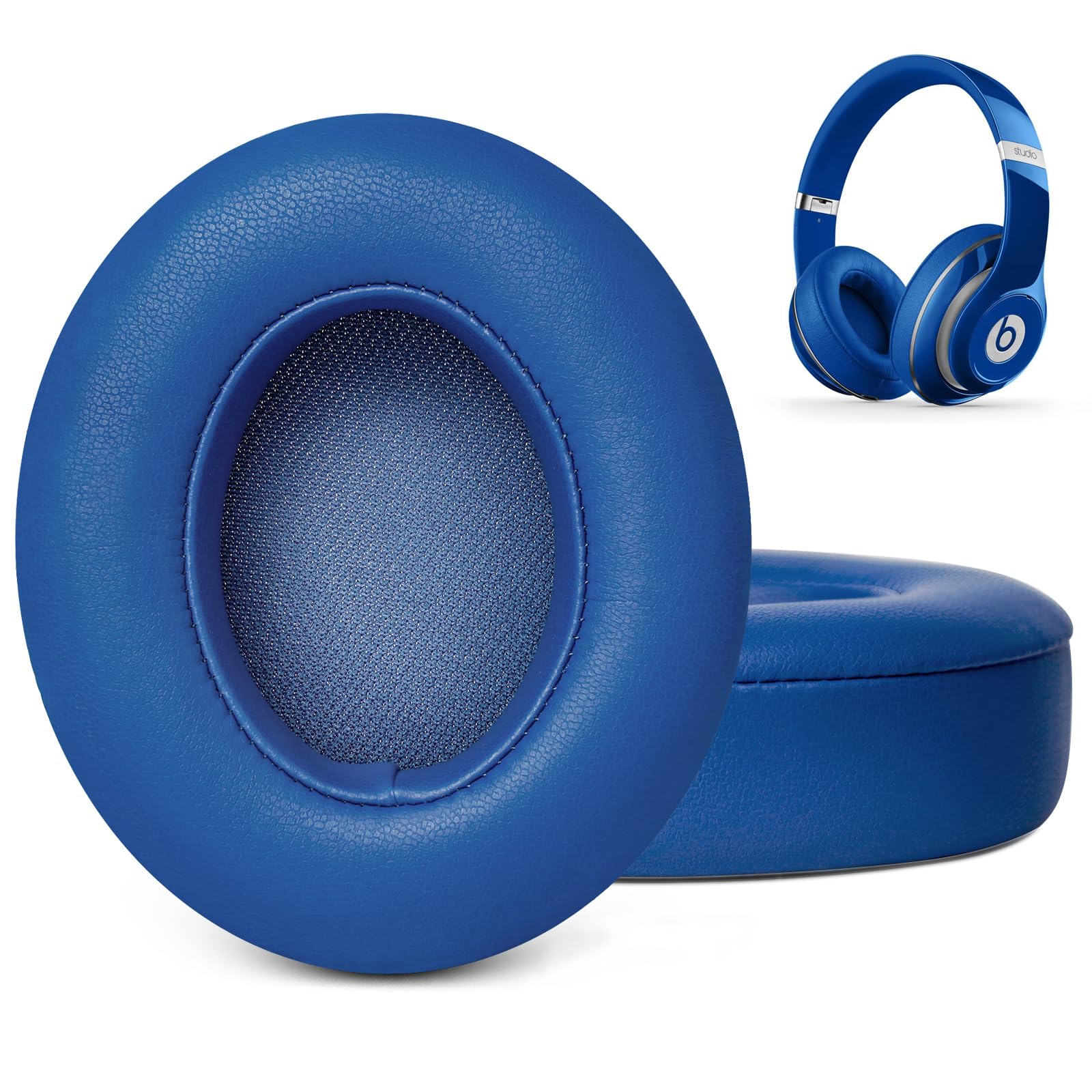 Ear Pads Replacement for Beats Studio3 - GEVO Earpad Cushions for Beats Studio 2 3 Wired Wireless - Studio Headphone Cover Parts with Strong Adhesive