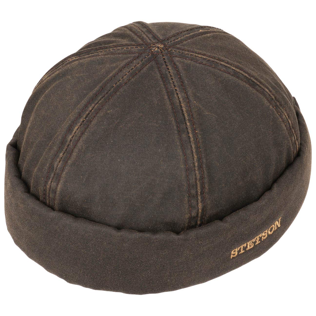 Stetson Old Cotton czapka docker - czapka męska - czapka męska Used Look - czapka bez daszka - czapka bawełniana na wiosnę/lato - czapka portowa