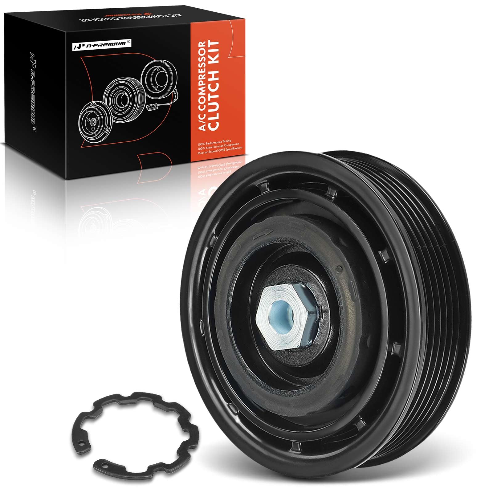 A/C Compressor Clutch Kit For 2007-2012 Hyundai Elantra 2.0L – Includes Plate, Pulley, Bearing, Coil – Fixes AC Engagement Issues