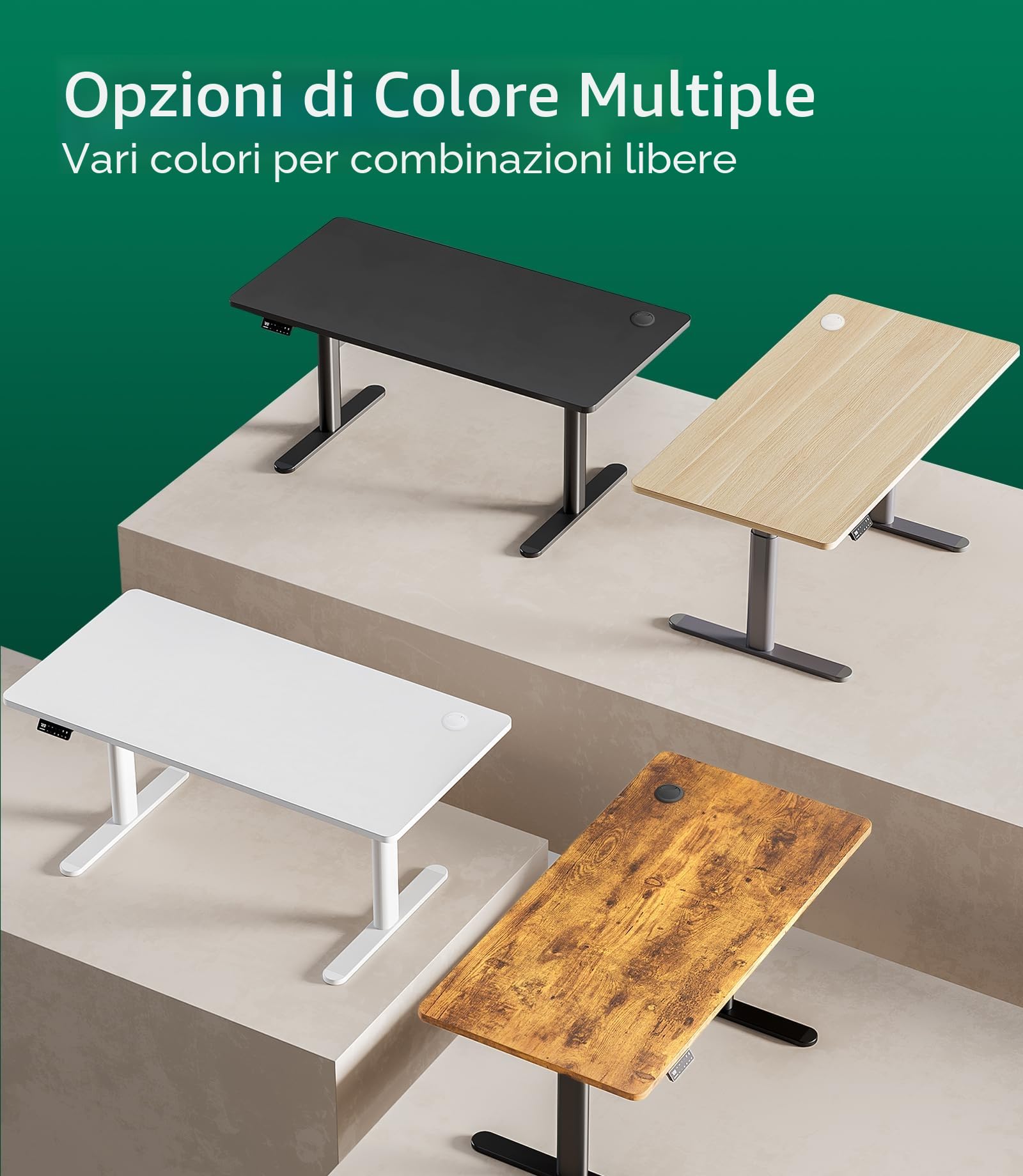 MAIDeSITe Piano da tavolo 140x70 cm con Spessore 25 mm - Piano da Tavolo Stabile per il DIY - Perfetto per Scrivanie Regolabili in Altezza (Casa e Ufficio)