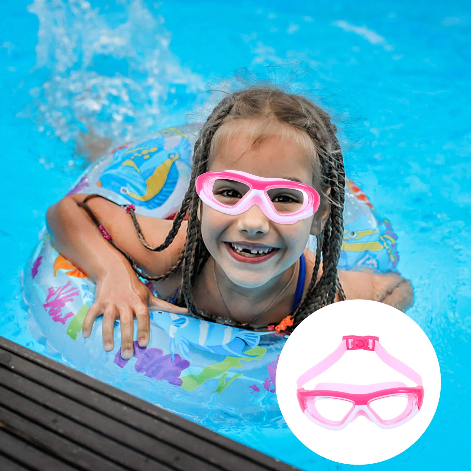 jojofuny 3 Pièces Lunettes De Plongée Lunettes De Plage Natation Version Large De Natation Anti-buée D'eau Junior Polarisé Des De Protection Pc Enfant