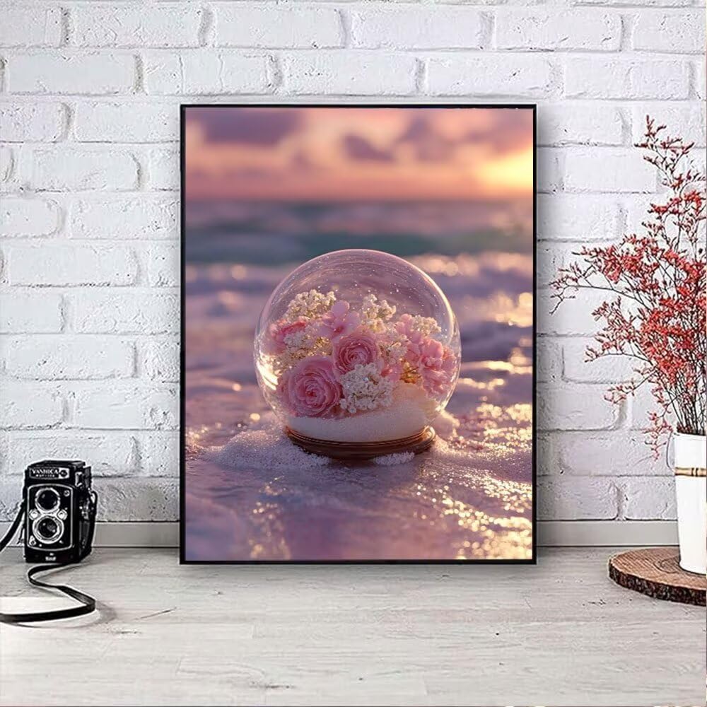 Pyłek Kolor Diament Malarstwo Zestawy Dla Dorosłych, 5D Wiertła Okrągłe Diamenty Malarstwo Dzieci Malarstwo, Diamant Sztuka Haft Cross Stitch Obrazy, Mozaika Sztuka Do Dekoracji Ściany 70x90cm HJ8-614