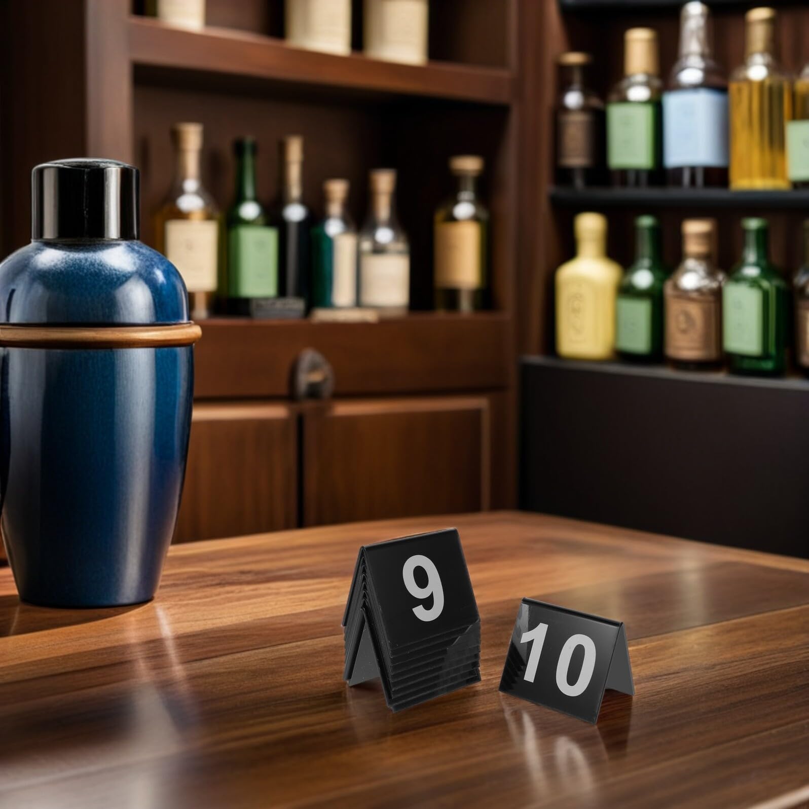 Homoyoyo 100stücke Acryl-tischnummern Doppelseitige Tischnummernschilder mit V-förmigem Halter für Restaurants Hochzeiten Empfänge und Veranstaltungen