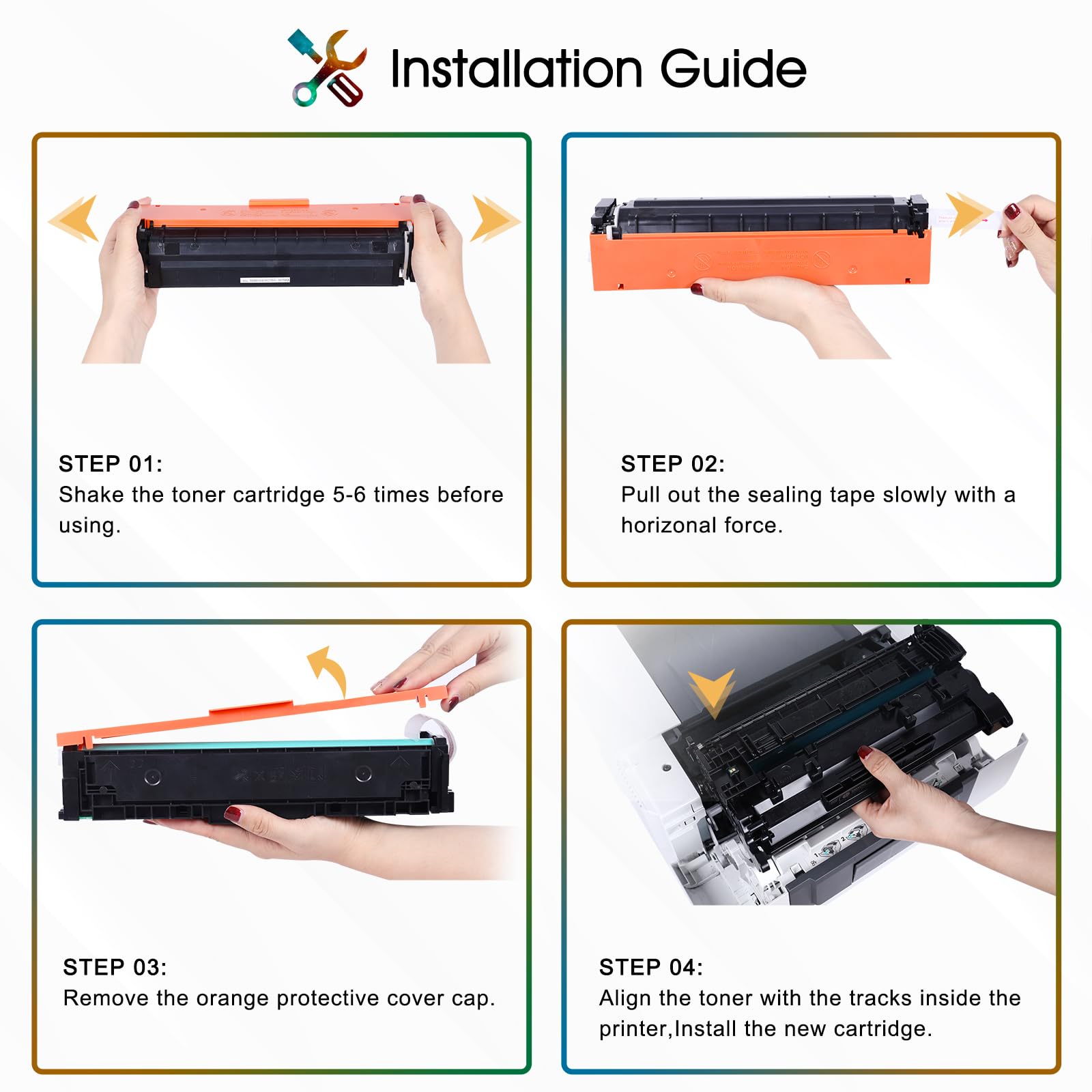 4er 131A 131X Kompatibel für HP LaserJet Pro 200 Color MFP M276nw Toner | M276n M251n M251nw M276 CP1515N CP1215 CP1525N Druckertinte CF210X CF210A CF211A CF212A CF213A Schwarz Cyan Gelb Magenta