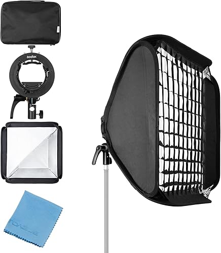 Miniatura 10 de Godox Softbox de 32 x 32 pulgadas 31.5 x 31.5in con soporte Speedlite S2 S-Type Bowens Mount para Godox V1 Series, AD200Pro, AD200, AD400Pro,