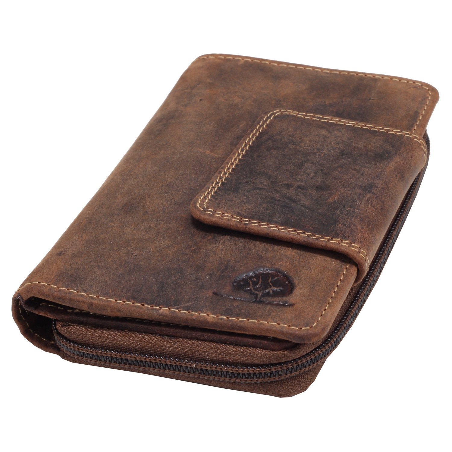 Greenburry Monedero Vintage Wallet Brown marrón