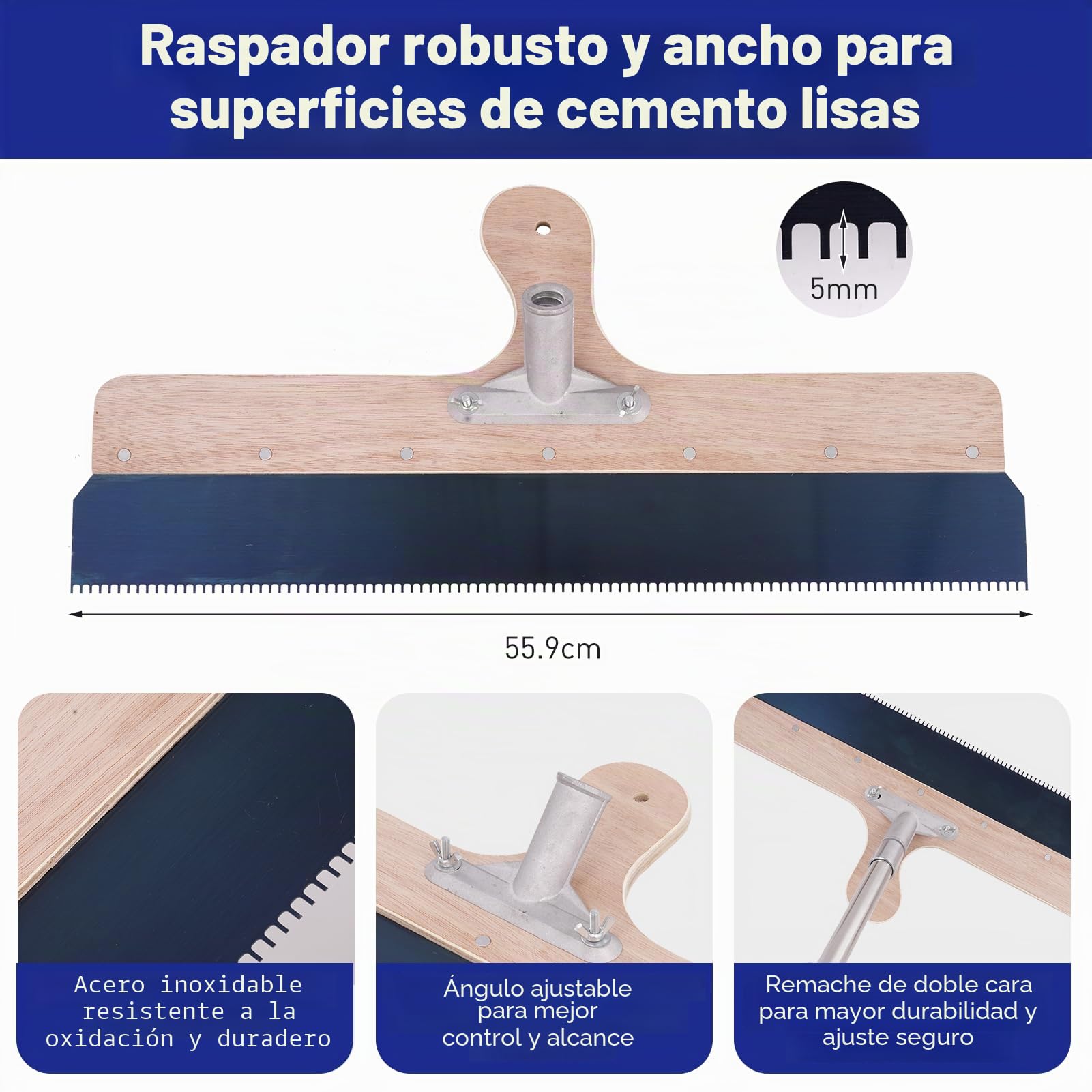 Juego de herramientas de cemento autonivelantes, rodillo de puntas para cemento autonivelante, juego de suelo epoxi, zapatos de punta para suelos epoxi, herramientas de hormigón, raspador de acero