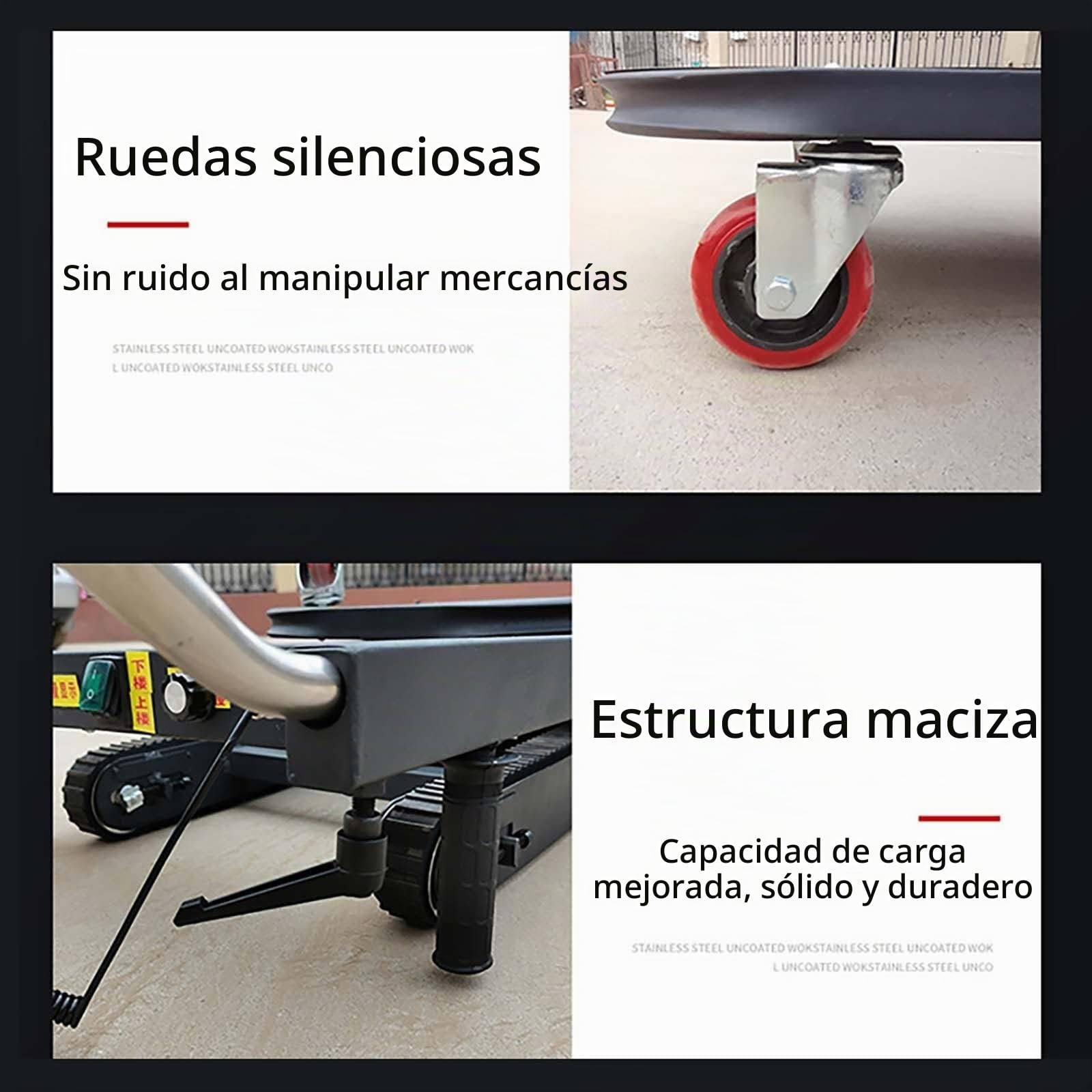 Sube-Escaleras EléCtrico - Carretilla Saco, con EmpuñAdura TelescóPica, Subir/Bajar Escaleras (80 Pisos), Capacidad De Carga 300 Kg (24 V 26 Ah), Carretilla EléCtrica Saco,Red
