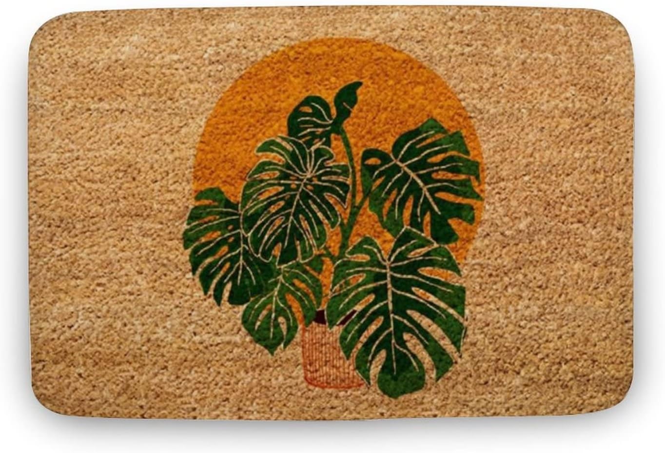 Flavas Plant Lover Doormat,Nature Doormat,Herb Decor,Friend,Welcome Rug,Housewarming Gift,Front Doormat,Indoor Doormat,Front Back Door Mat,Coral Velvet Doormat 24x16 Inch