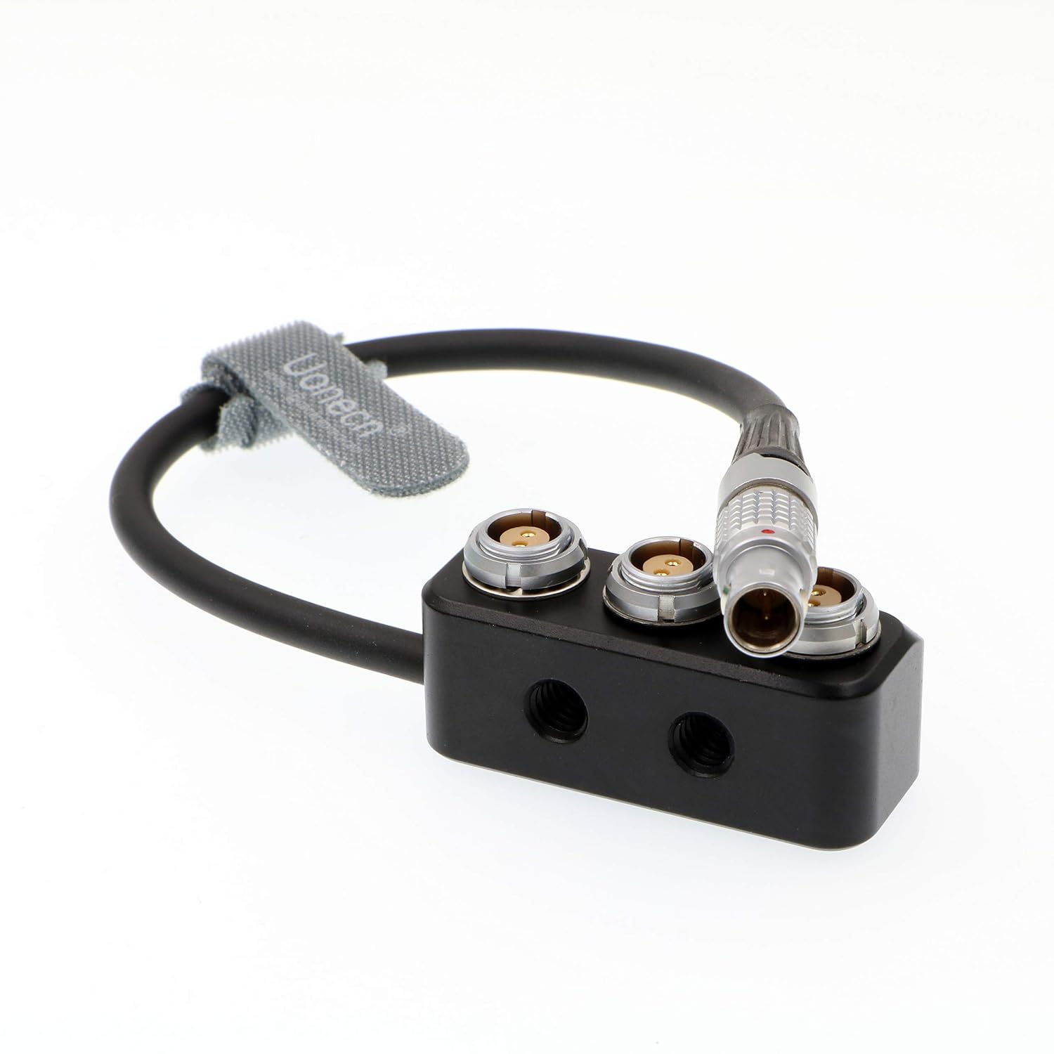 Uonecn 1 to 3 Power Supply Splitter Cable 2 Pin Male to 3 Mini 2 Pin Female for ARRI RED Camera Teradek