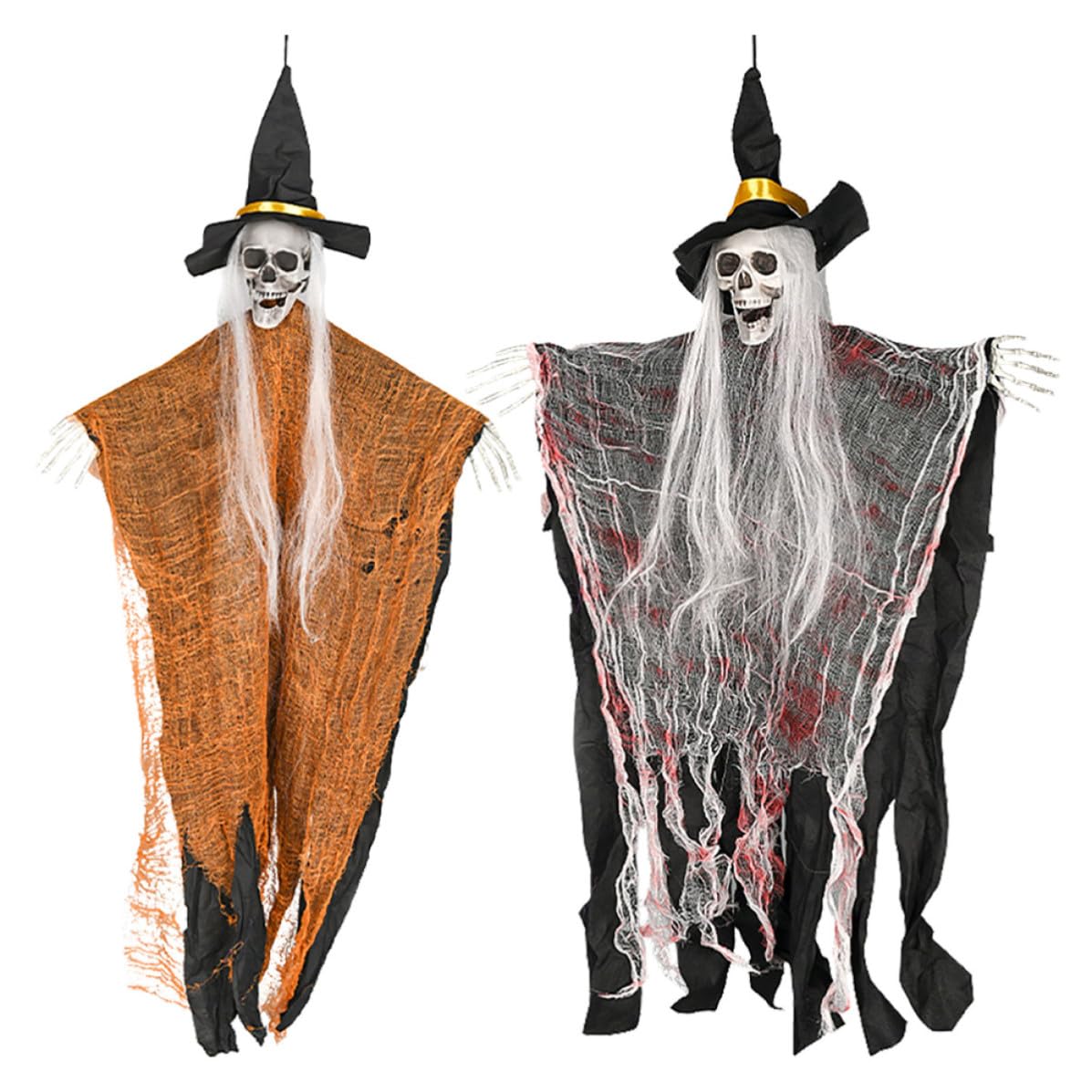 Décorations Suspendues de Squelettes Pour un Patio de Halloween Effrayant