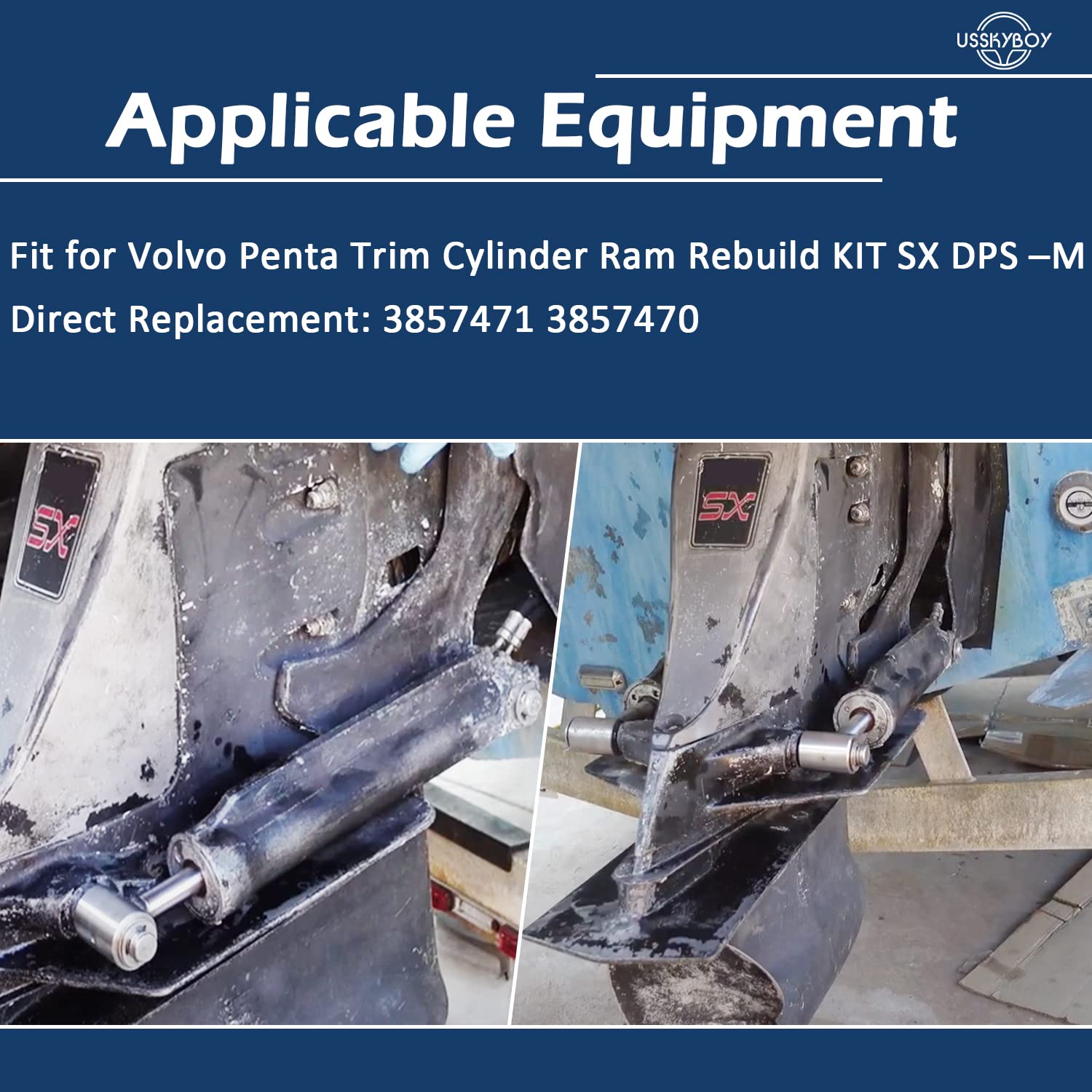 Für Volvo Penta Verkleidungszylinder, Ram Nachbau-Kit SX DPS -M 3857471 3857470 FSM007