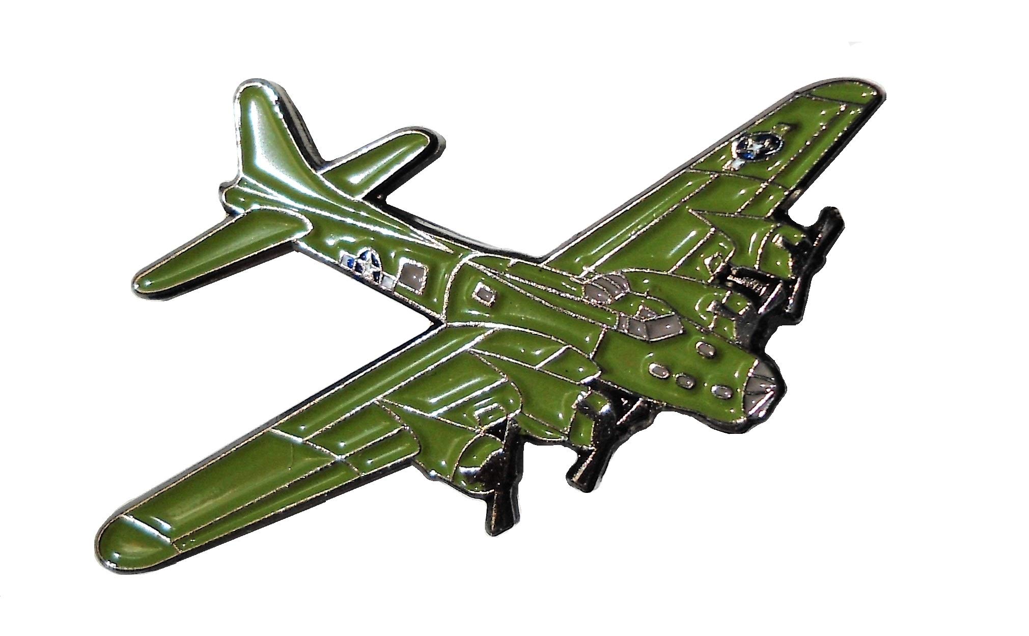 WW2 American B17 Flying Fortress USAF USA Military Aircraft Enamel Badge