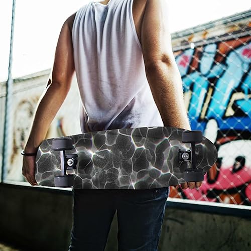 Miniatura 7 de YETTASBIN Cinta de agarre negra con textura de agua, sin burbujas, antideslizante, papel de lija para patineta, 33 x 9 pulgadas