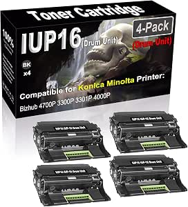 1000g Black Toner Refill For Konica Minolta Bizhub 4000P 4050 4750 3300P 3320 4020 4700 Printers 4 thumbnail image